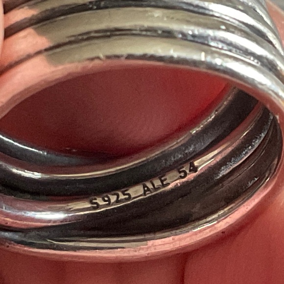 Pandora Silver and Gold Intertwined Ring - Picture 4 of 8